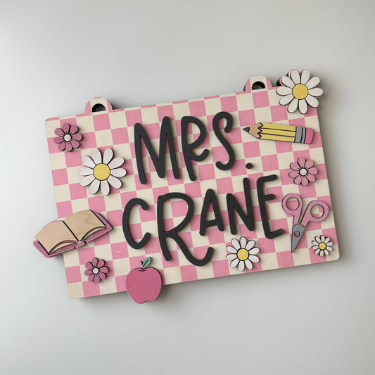 Teacher Name Sign