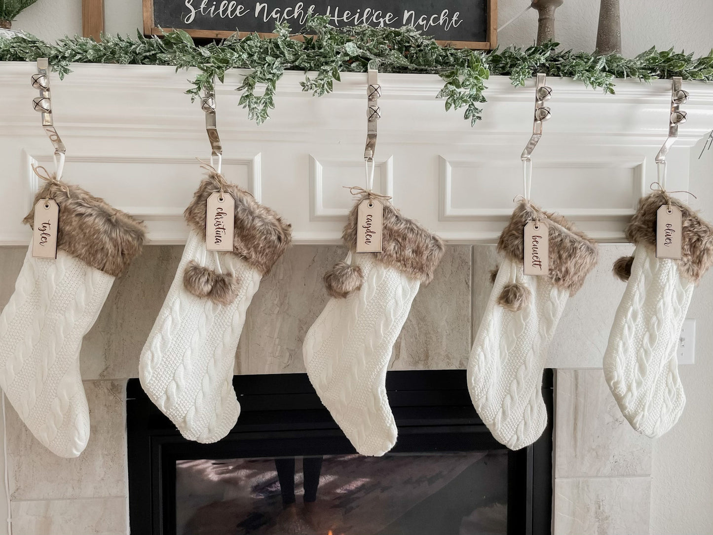 Stocking Tag | Tag Style | Laser Engraved | Gifts Tags